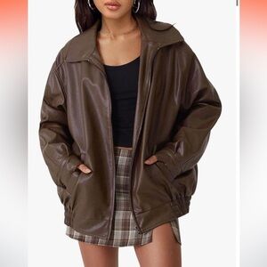 Brown Leather Women's Jacket